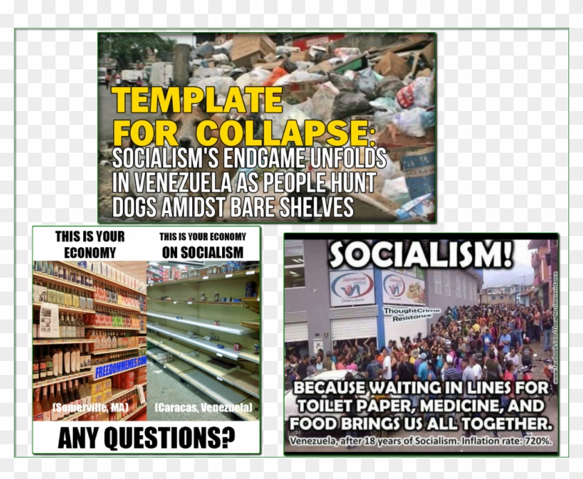 And Here We See The Ad Venezuelum Fallacy In Meme Form - Socialism Venezuela Vs Capitalism Clipart #814174