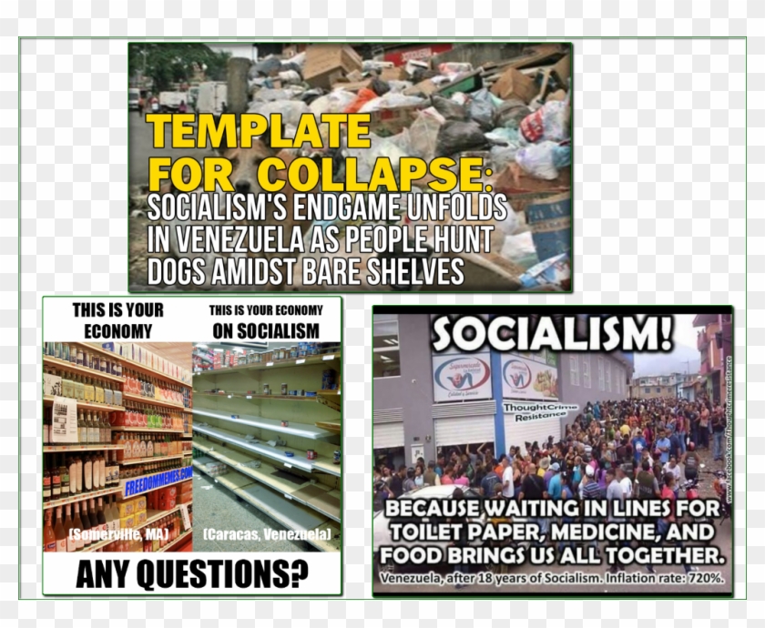 And Here We See The Ad Venezuelum Fallacy In Meme Form - Socialism Venezuela Vs Capitalism Clipart
