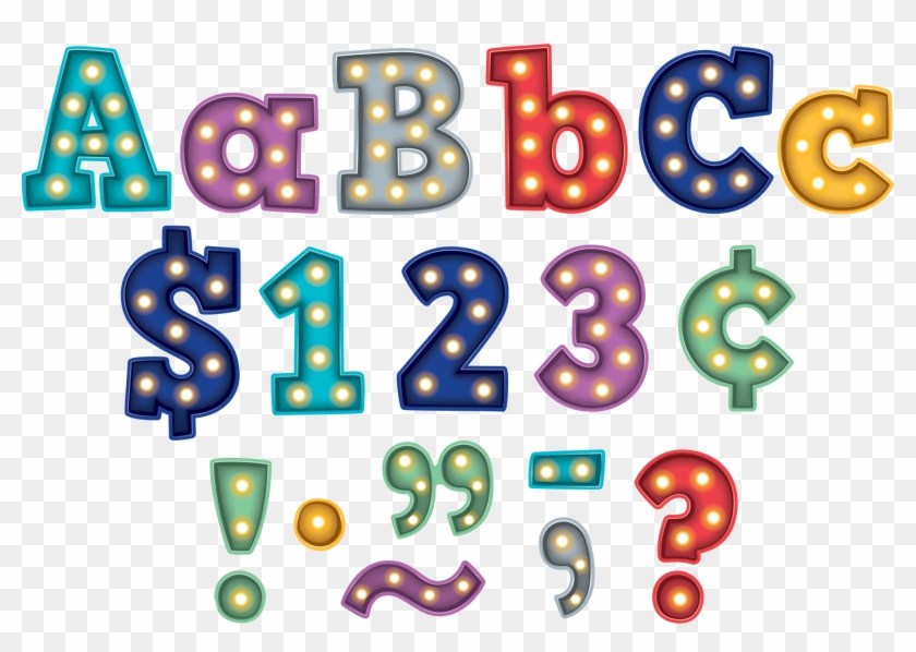 Marquee Bold Block 4" Letters - Marquee Bulletin Board Letters Clipart