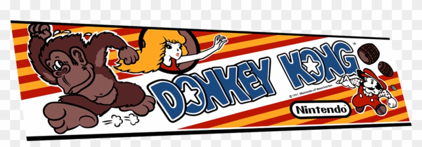 Donkey Kong Marquee - Donkey Kong Arcade Clipart #814880