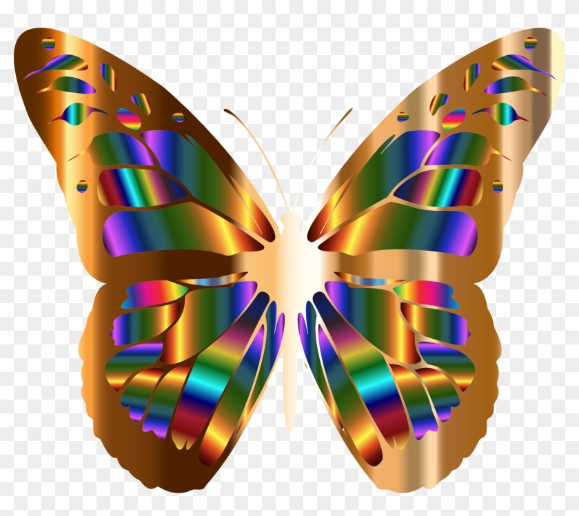 This Free Icons Png Design Of Iridescent Monarch Butterfly Clipart #815091