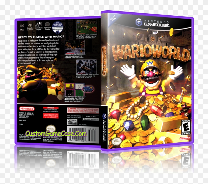 Warioworld Gamecube Cover Box Artwork Case - Wario World Nintendo Gamecube Clipart