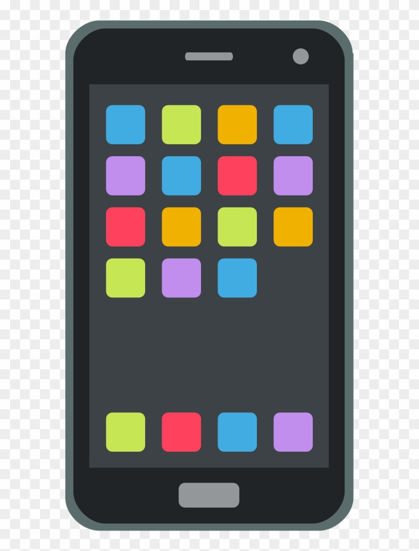 File - Emojione 1f4f1 - Svg - Cell Phone Emoji .png Clipart