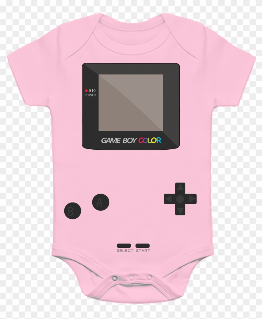 Pink Gameboy Color Onesie - Game Boy Clipart #815427