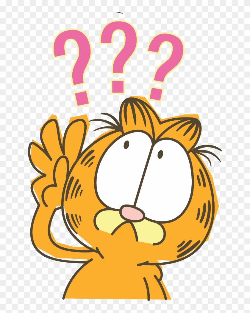 Garfield Line Messaging Sticker - Garfield Line Stickers Clipart