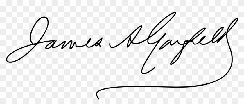 James A Garfield Signature2 - James A Garfield Signature Clipart #816340