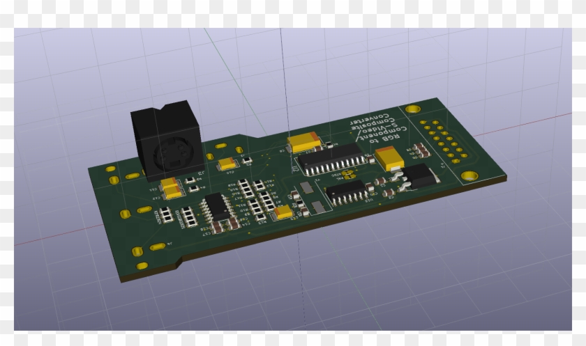 Found A Model For The S-video Connector, Added It To - Electronic Component Clipart