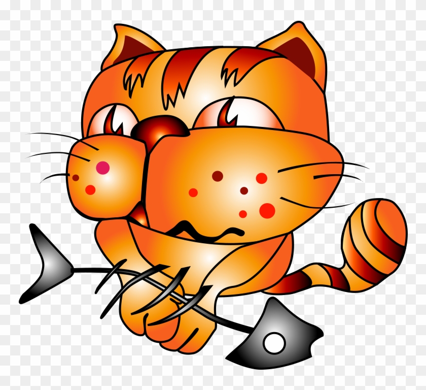 Garfield Clipart Orange Cat - 卡通 猫 - Png Download