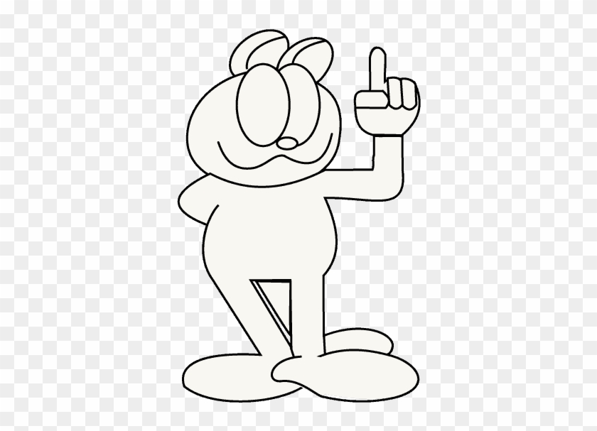 Freeuse Garfield Transparent Easy Draw - Cartoon Clipart