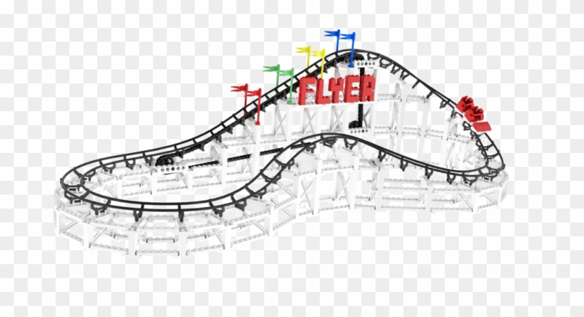 Cdx Blocks Flyer Roller Coaster - Rollercoaster Hump Clipart #816940