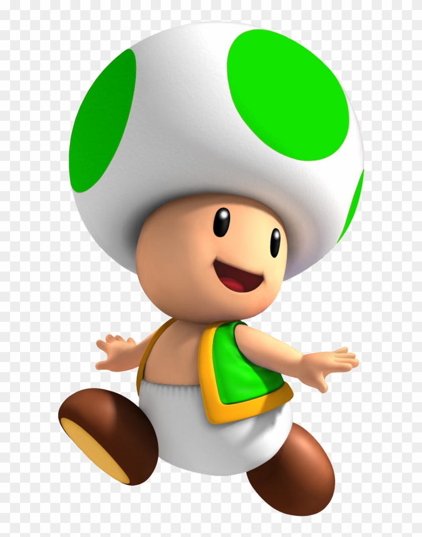 Green Toad Png - Mario Green Toad Clipart #817076