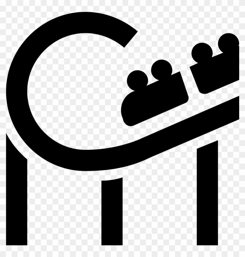 Roller Coaster Png Icon This Has Lines - Roller Coaster Icon Transparent Clipart #817142