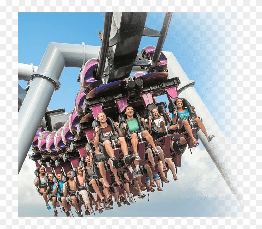 Riders On Great Bear - Hershey Park Rides Clipart