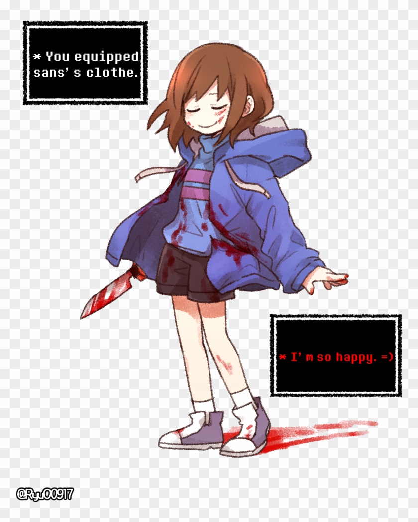 Artist Ryuo Sans Frisk Undertale Comic Chara Frisk With Sans Jacket Clipart 8174 Pikpng