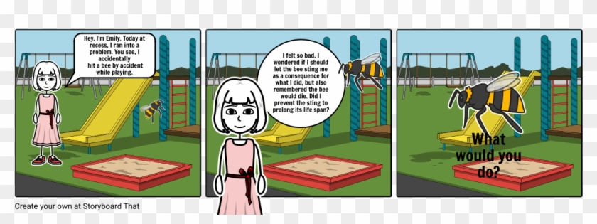 Ethical Dilemmas On The Playground - Cartoon Clipart #817705