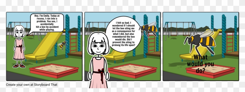Ethical Dilemmas On The Playground - Cartoon Clipart