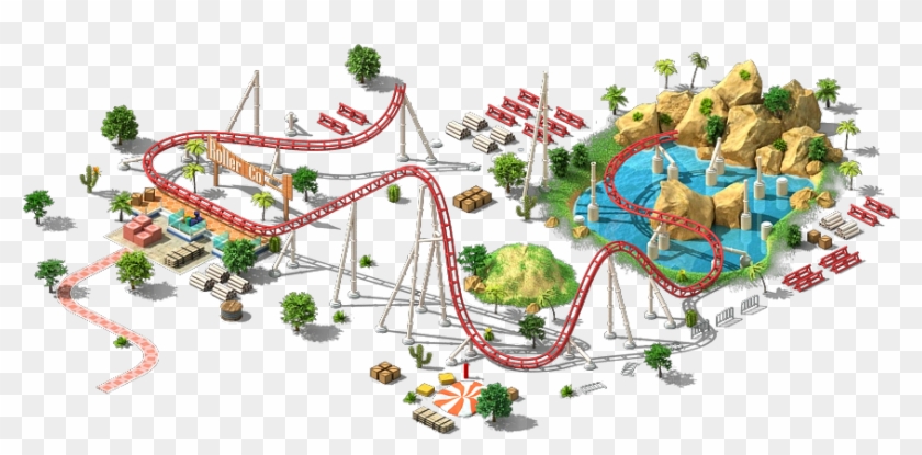 Roller Coaster L1 Clipart #817766