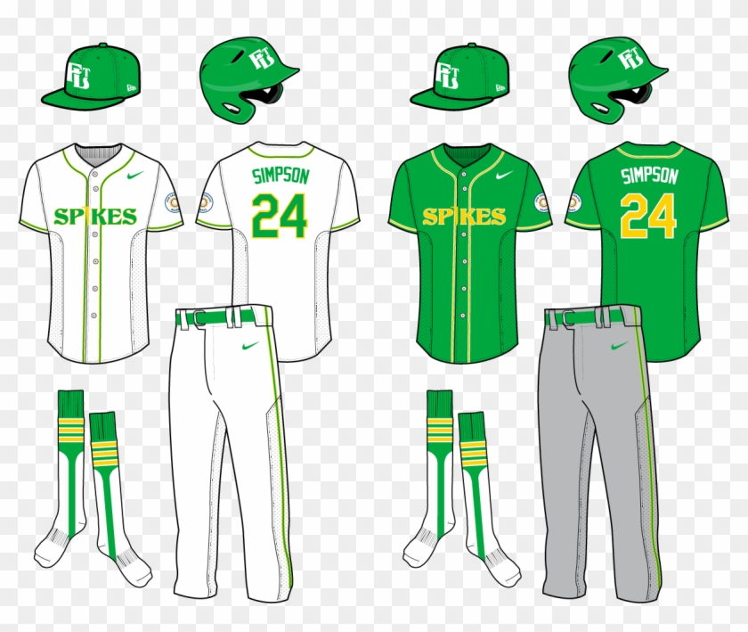 Ftl Spikes Uniforms 01 - Baseball Uniform Clipart #817793