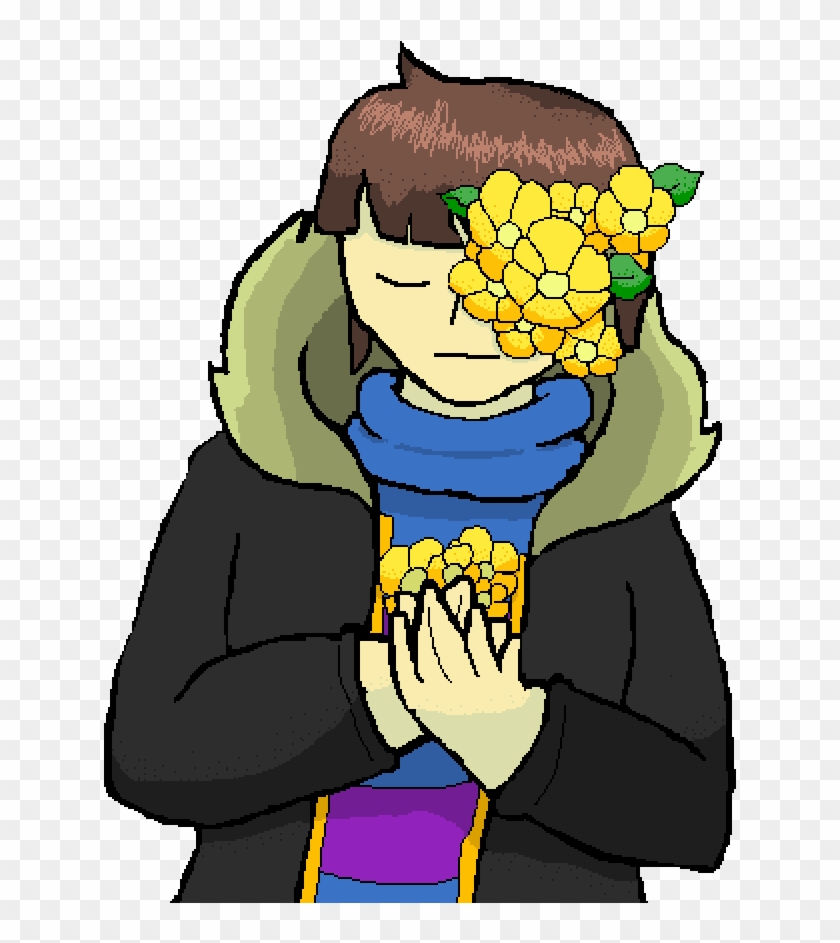 Flowerfell Frisk By Autumnalgamer , Png Download - Cartoon Clipart