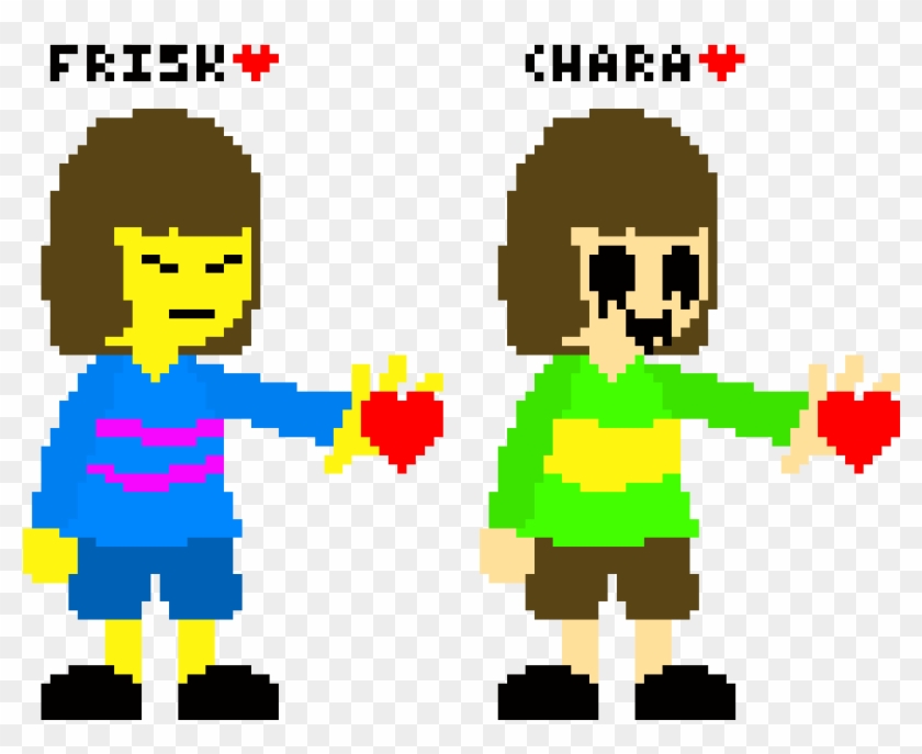 Frisk And Chara - Illustration Clipart