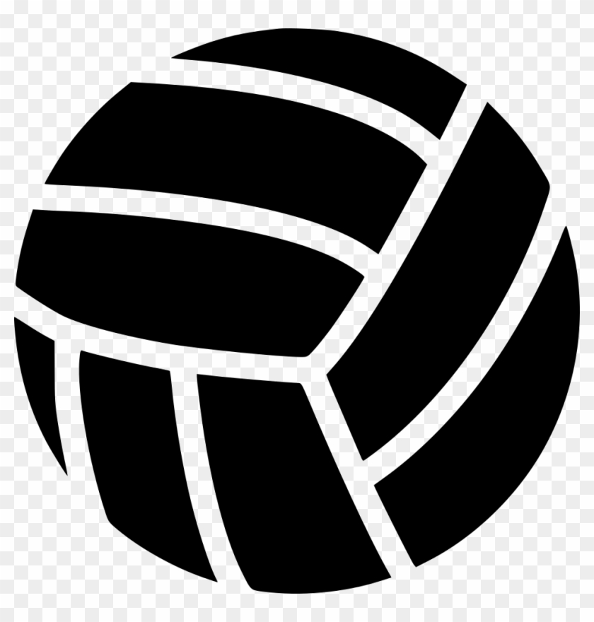 Volleyball Spike Png Black And White - Volleyball Svg Clipart #818154