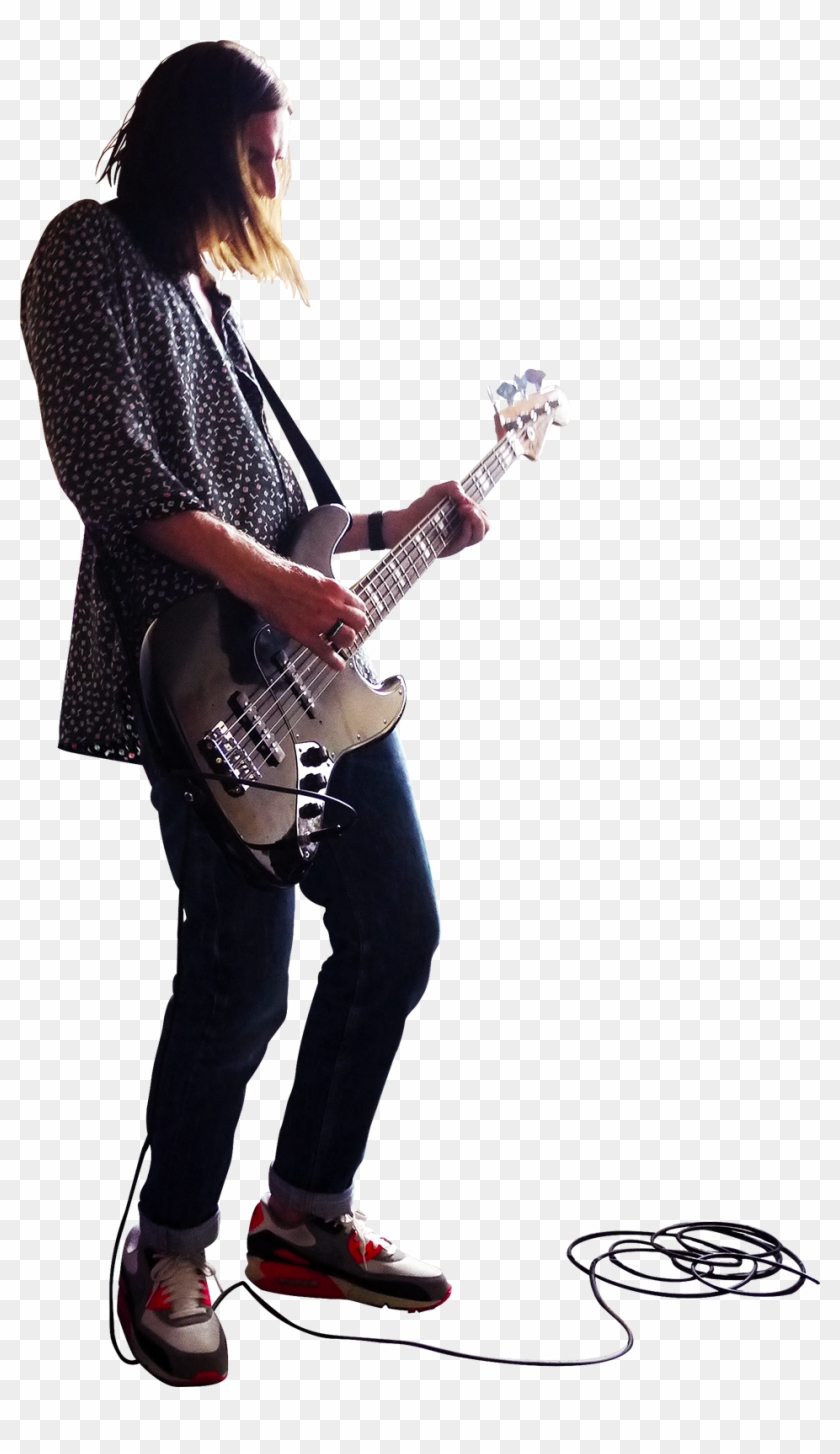 Playing Bass - Music People Png Clipart #818339