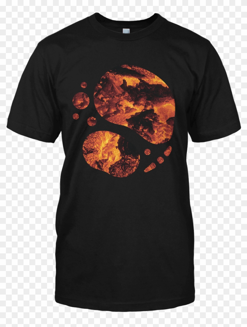 The Ocean “lava” T-shirt - Microfiber Tshirt Navy Blue Clipart