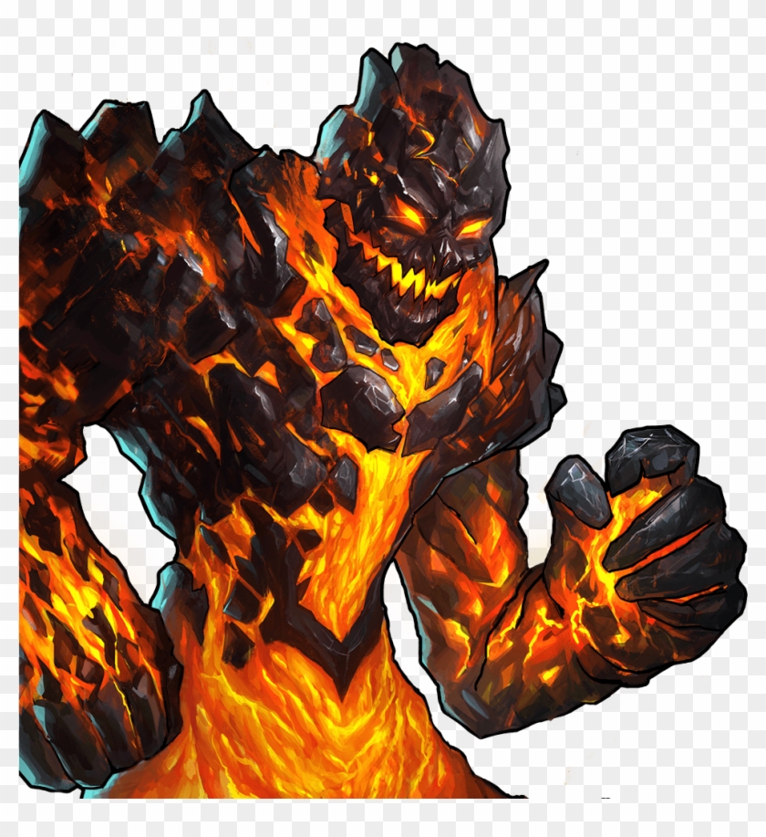Image Troop Elemental Png Gems Of War - Gems Of War Lava Elemental Clipart #818535