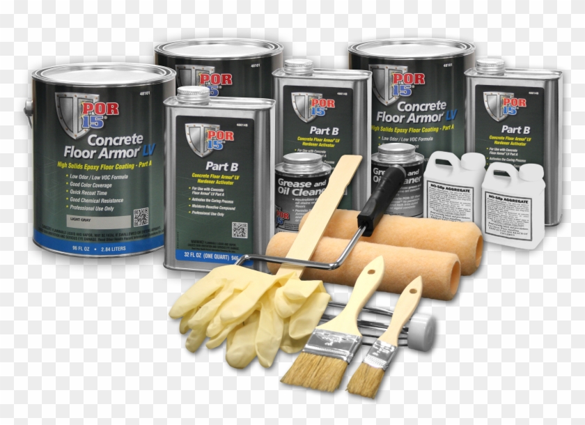 48119 Por 15 Concrete Floor Armor Lv Basic Kit Light - Junk Food Clipart