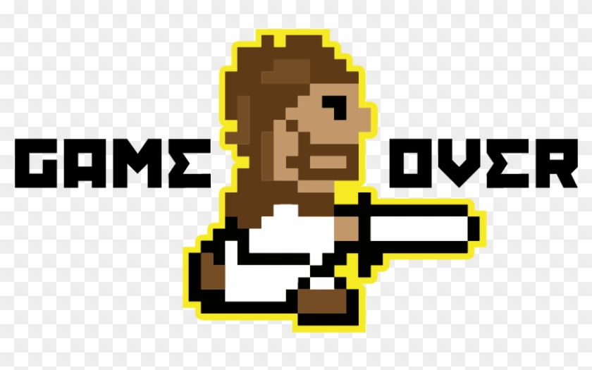 3″ X 5″ Full Color Game Over Sticker - Fictional Character Clipart