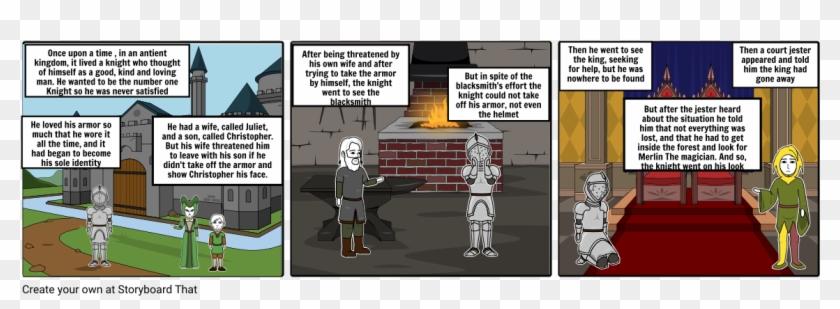 Knight In Rusty Armor - Cartoon Clipart