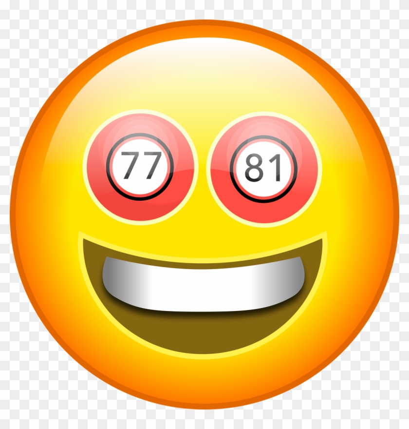 Bingo Eyes - - Emoji Clipart #819660