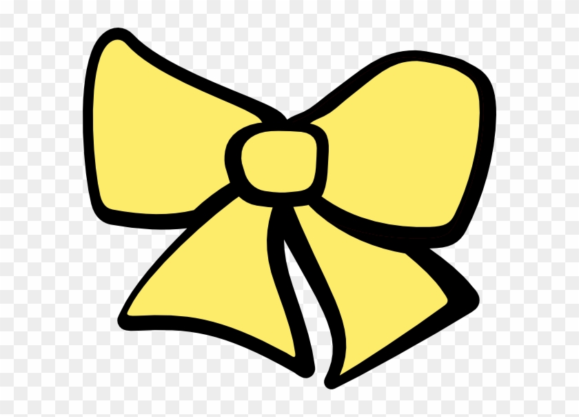 Bow Clipart Hair Bow Hi Art - Yellow Bow Clip Art - Png Download