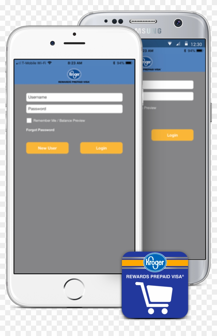 Iphone And Samsung Screen Capture Of Mobile App - Iphone Clipart