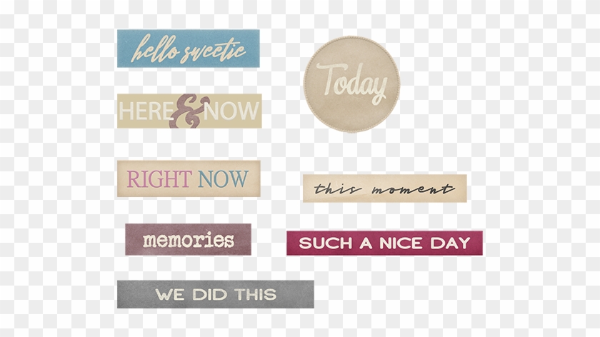 Sweet Memories Embellishments - Ivory Clipart