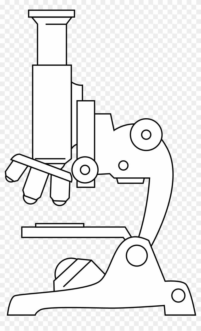 Microscope Clipart - Microscope Lineart - Png Download #820304