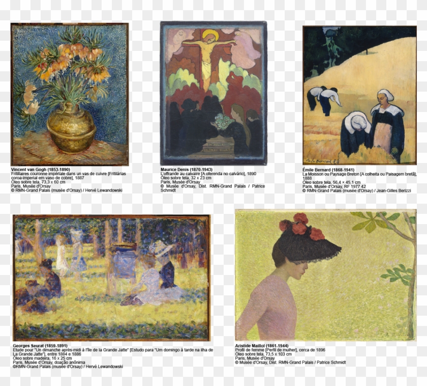 Pós-impressionismo - Triunfo Da Cor Ccbb Rj Clipart #820325