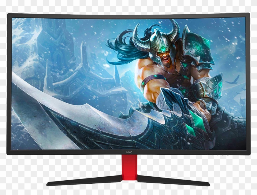 Hkc G27 27" Led Curved Widescreen Black & Red 144hz - Hkc 27 Inch 144hz Clipart