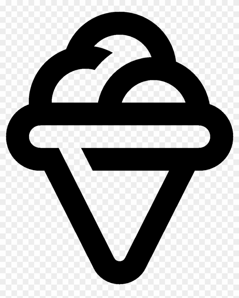 Shaved Ice - Ice Cream Logo White Clipart #820909