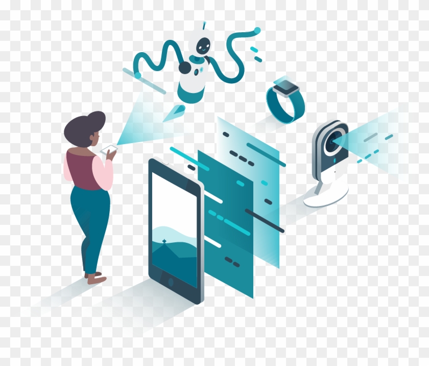 Person Controlling Their Network - Graphic Design Clipart