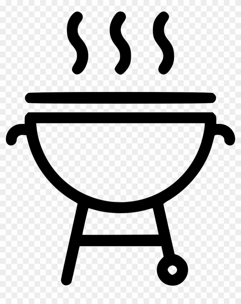 Image Transparent Asado Churrasco Grilling Clip Art - Barbecue Grill Black And White - Png Download