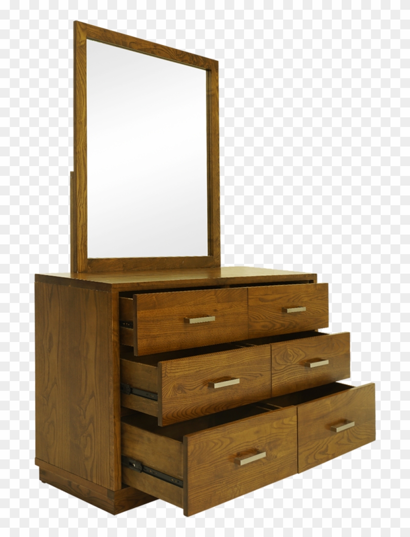 Library Dressing Table With Mirror - Dresser Clipart