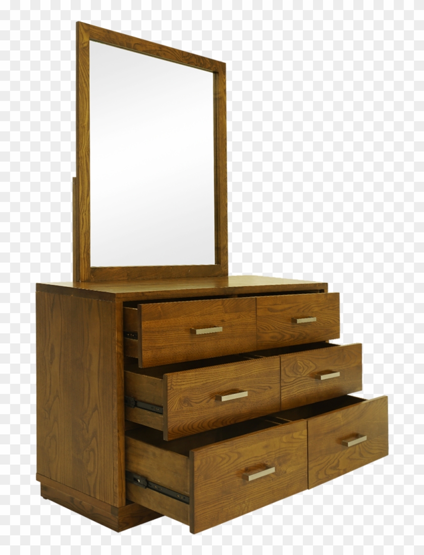 Library Dressing Table With Mirror - Dresser Clipart #821112