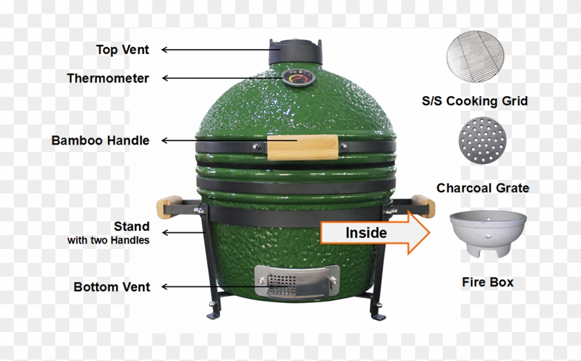 Structure Of Kamado Bbq Grill - Lid Clipart #821581