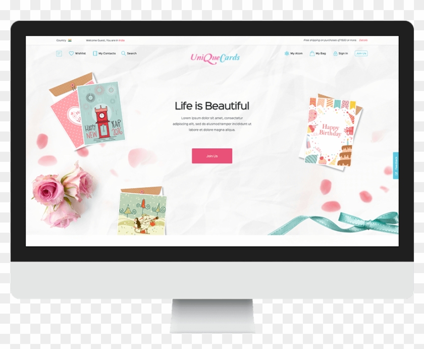 Mac Website Designing Png , Png Download - Rose Clipart #821631