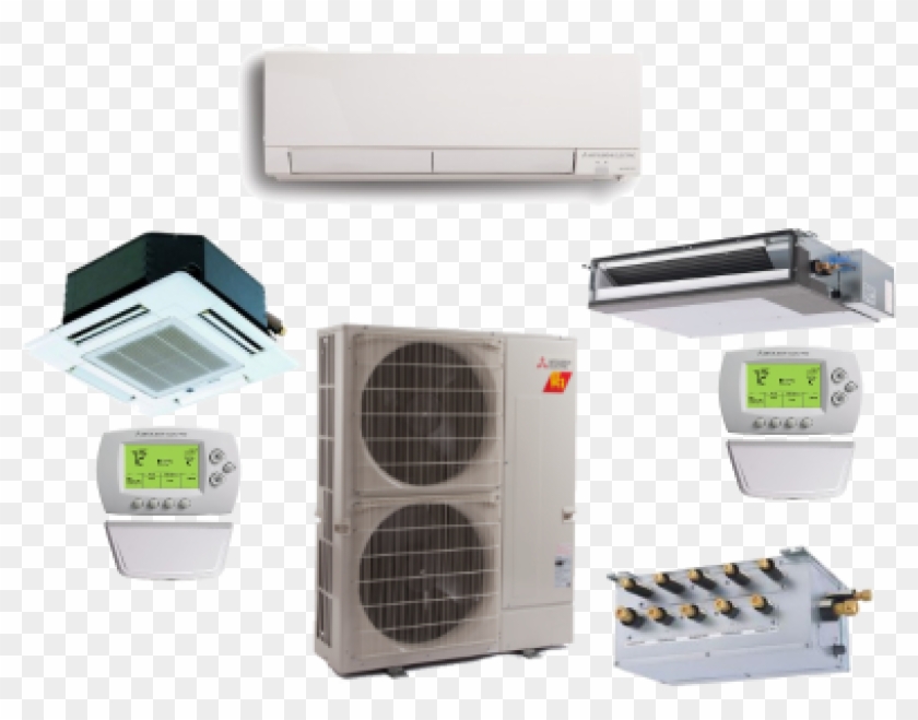 More Views - Mitsubishi Heat Pump Clipart