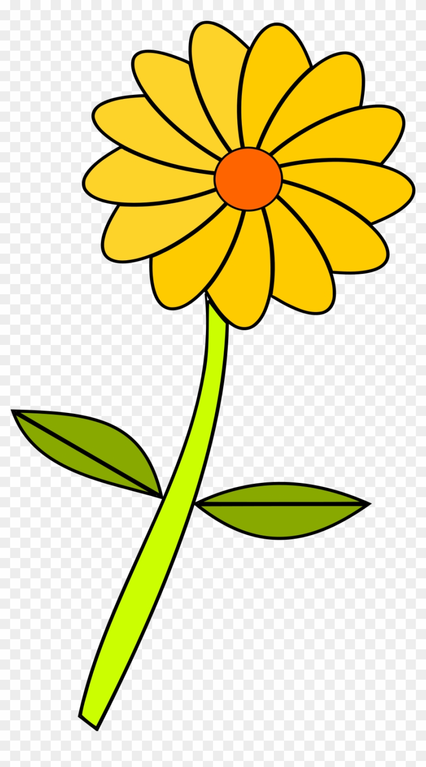 Big Image - Yellow Flower Cartoon Clipart #822392