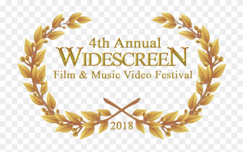 4th Annual Widescreen Film Festival - Gold Laurel Wreath Clipart #822571