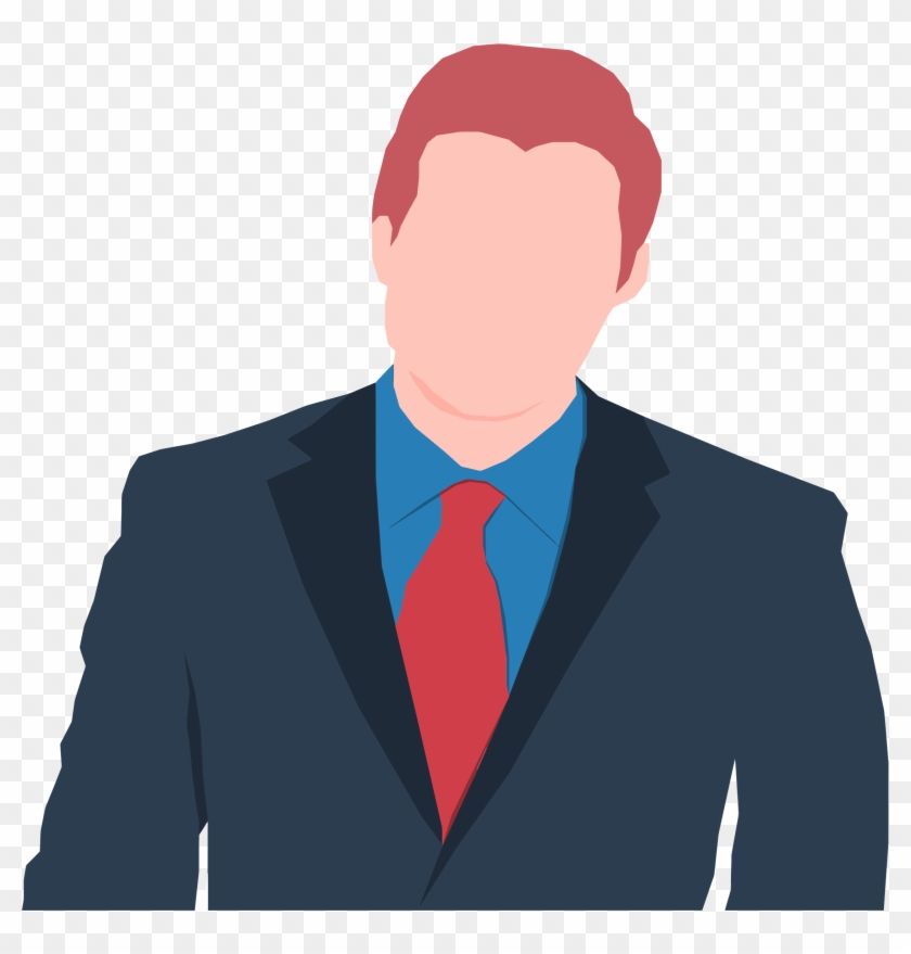 Suit And Tie Png - Faceless Man In Suit Clipart