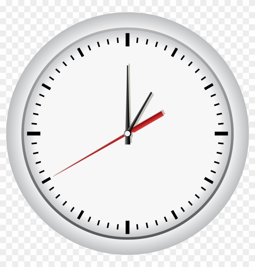 White Wall Clockpng Clip Art - Jam Dinding Vektor Png Transparent Png